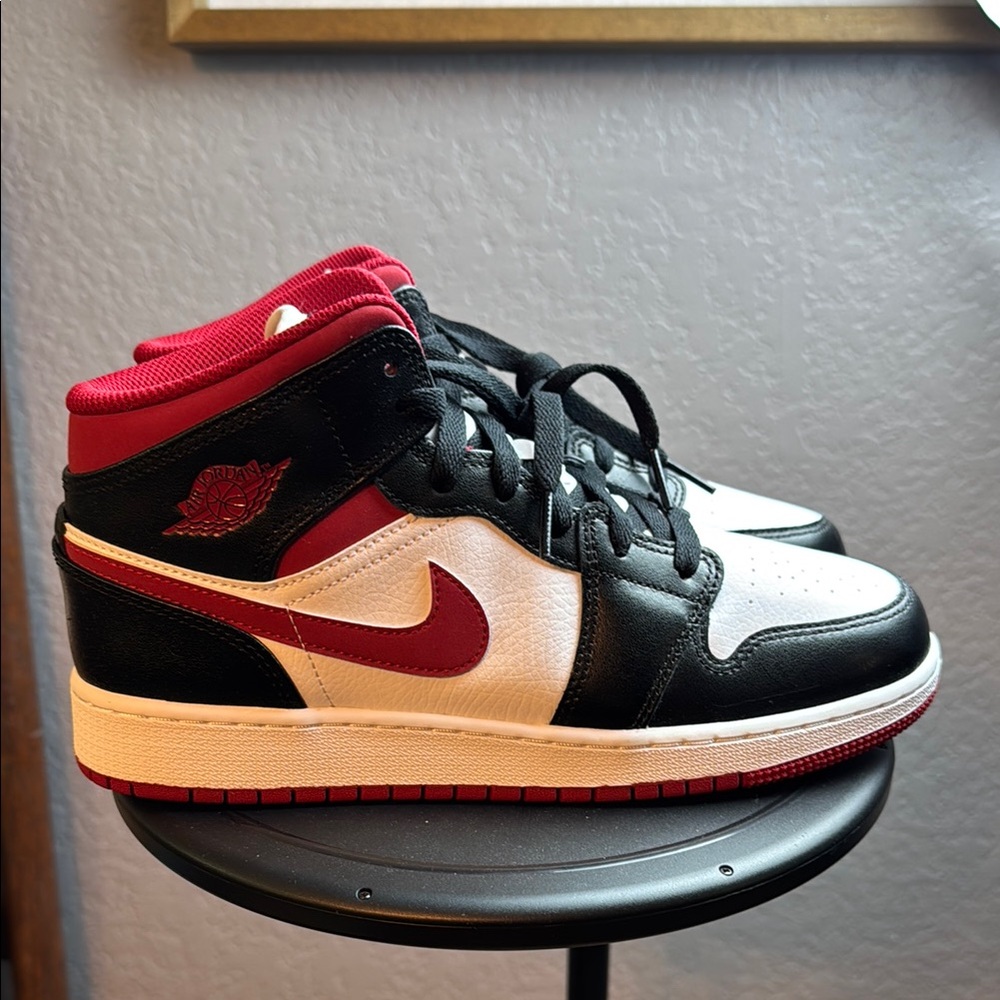 Red and Black Air Jordan 1 Mid
